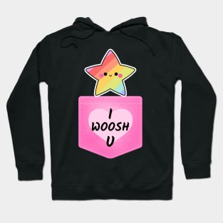 Cute Stargazing Design I Woosh U Hoodie